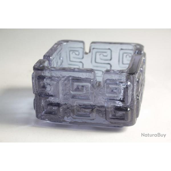 Tamara ALADIN Cendrier Taalari verre Riihimen Lasi Finlande