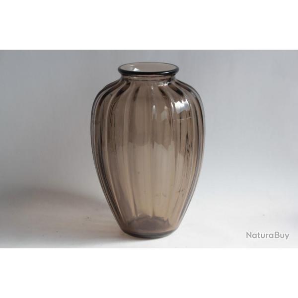 Vase verre MULLER Frres Lunville France Art dco