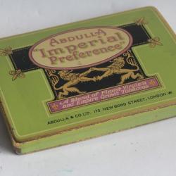 Boîte à Cigarettes tôle Abdulla Imperial Preference London