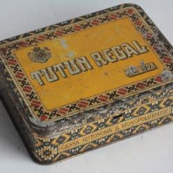 Boîte à Cigarettes tôle Tutun Regal Bucarest Roumanie