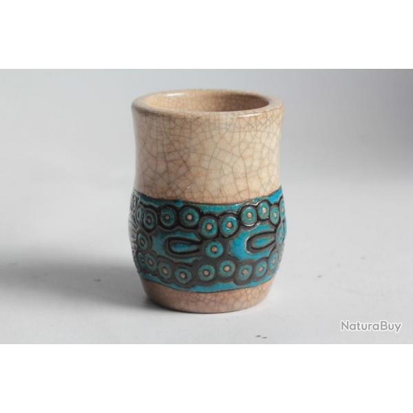 LONGWY & PRIMAVERA Petit Vase maux Art dco