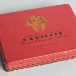 Boîte à Cigarettes tôle Cigarettes égyptiennes Davidoff
