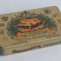 Boîte à Cigarettes tôle Phenix Nestor Gianaclis Extension Belge