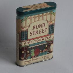 Boîte à Cigarettes tôle Bond Street Pipe Tobacco Philip Morris