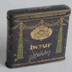 Boîte à Cigarettes tôle Intus J.H. Weber Amsterdam
