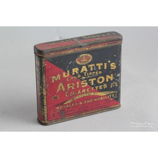 Bote  Cigarettes tle Muratti's Ariston de luxe