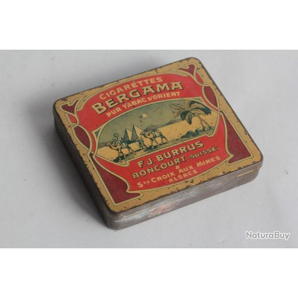 Bote  Cigarettes tle Bergama F.J. Burrus Suisse