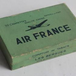 Boîte à Cigarettes carton Air France Les Bergues