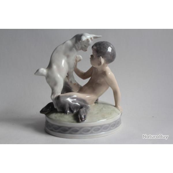 ROYAL COPENHAGEN Faune et chvre 498 Christian Thomsen Danemark