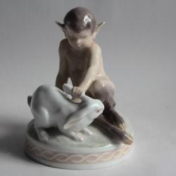 ROYAL COPENHAGEN Faune et lapin 996/439 Christian Thomsen Danemark