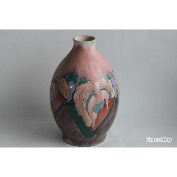 Paul Ami BONIFAS Vase cramique