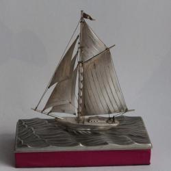 Bateau argent Seki Takehiko Japon Showa