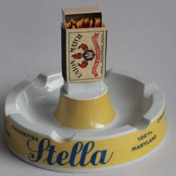 Cendrier Porte allumettes publicitaire Cigarettes Stella Pur Maryland