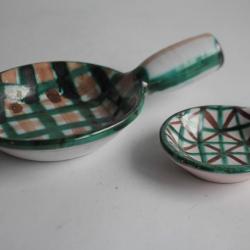 2 Poêlons céramique Robert PICAULT Vallauris