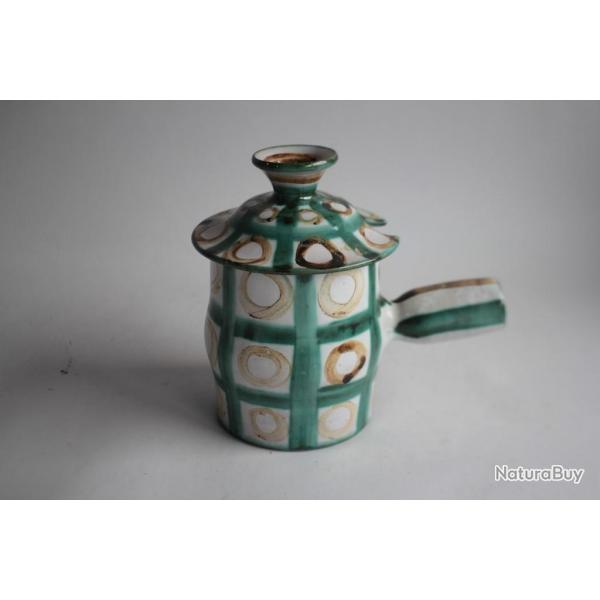 Pot couvert cramique Robert PICAULT Vallauris