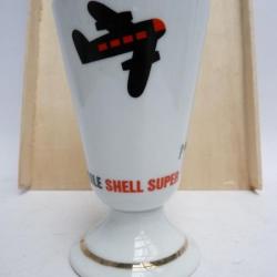 Mazagran Publicité Aviation Huile SHELL Tasse Verre
