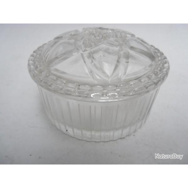 Boite  poudre verre Julien VIARD Art dco