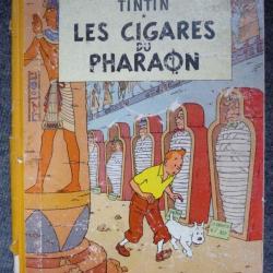 BD Tintin Hergé Les Cigares du Pharaon B14 1955