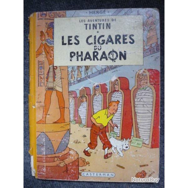 BD Tintin Herg Les Cigares du Pharaon B14 1955