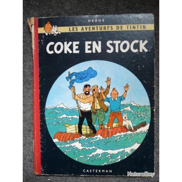 BD Tintin Herg Coke en Stock B24 1958