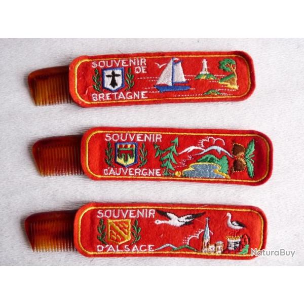 Ensemble tui  peigne brod Alsace Auvergne Bretagne