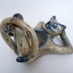 Chat céramique Art nouveau