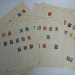 Ensemble timbres Poste Monde Belgique Afrique Luxembourg Philatélie