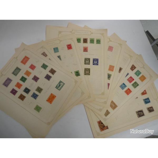 Ensemble timbres Poste Allemagne Deutch Philatlie