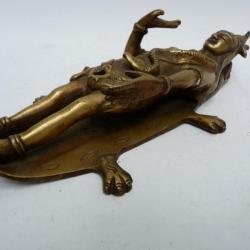 Porte encens bronze divinité hindoue Antiquités