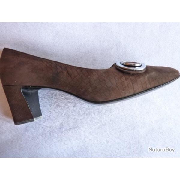 BALLY Escarpins vintage 1970 T38