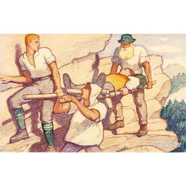 Entier postal Suisse Fte Nationale 1921 Caritas Transport dun bless