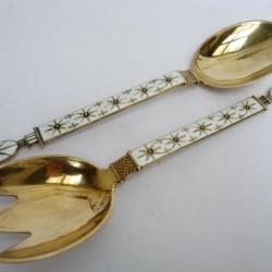 Couverts de service argent Jacob TOSTRUP Norvège