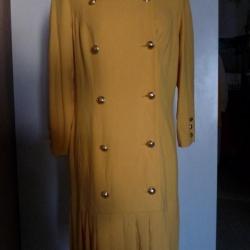 Robe BON GENIE Genève vêtement mode jaune T 40