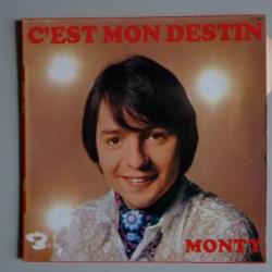 Disque Vinyl 45 tours MONTY C'est Mon Destin Barclay 71364