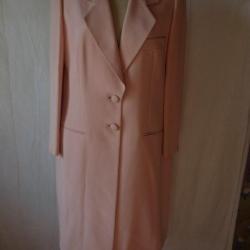 LOUIS FERAUD Tailleur jupe soie rose vintage T 42