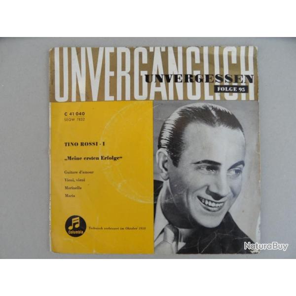 Disque Vinyl 45 tours Tino ROSSI Meine ersten Erfolge C41040