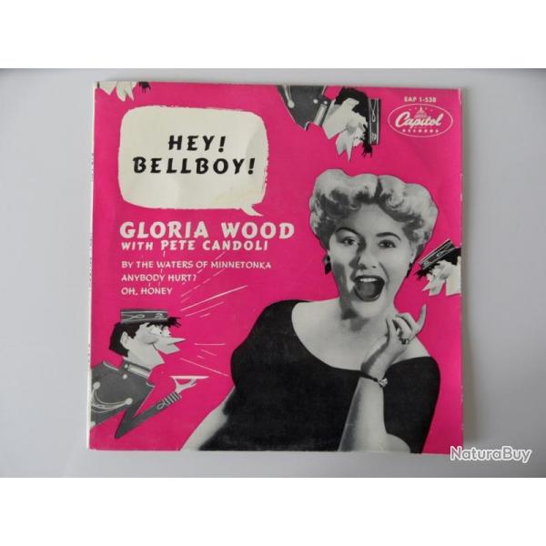 Disque Vinyl 45 tours Gloria WOOD with Pete CANDOLI EAP 1-538