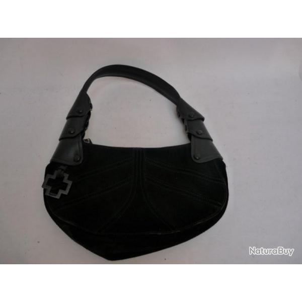 Sac  main BALLY Daim cuir noir