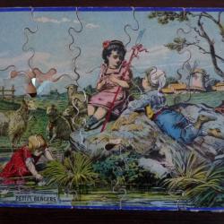 Ancien Puzzle chromo sur bois Fin XIXe siècle