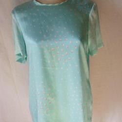 ESCADA Blouse soie bleue vêtements femme mode vintage T 38