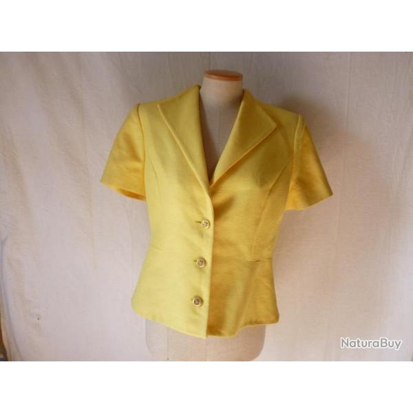 VALENTINO veste vintage coton Jaune vtements femme mode T 46