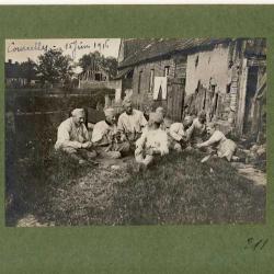 Photographie ancienne guerre 80 Somme Courcelles