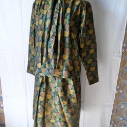 Ensemble chemisier + jupe soie LANVIN