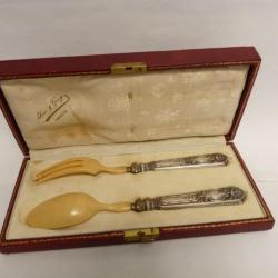 Service a salade argent France Art de la table