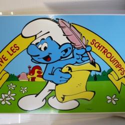 Tableau Panneau dessin SCHTROUMPFS Peyo