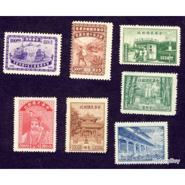 Timbres Chine China 1947 Neuf **