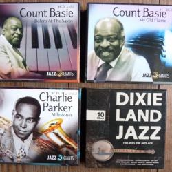 Lot de 4 coffrets de CD Musique Jazz Count Basie Parker