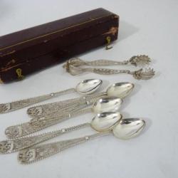 Cuillères a moka pince a sucre Mexico Art de la table