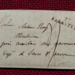 Pli Marque Postale 77 RABASTENS