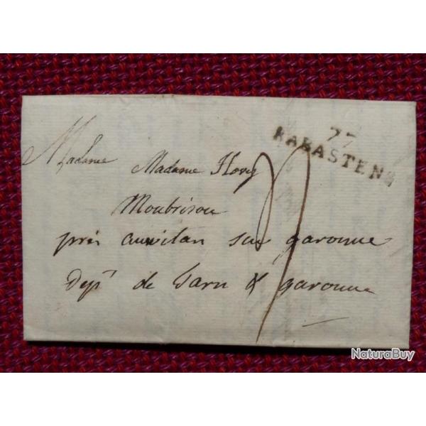 Pli Marque Postale 77 RABASTENS